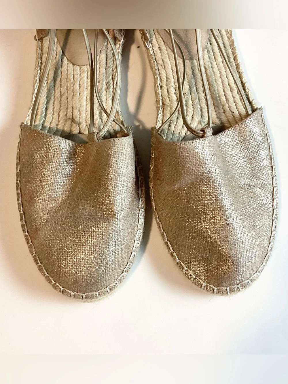 Eileen Fisher Metallic Lee 2 Espadrilles - Bronze/Tan - 9
